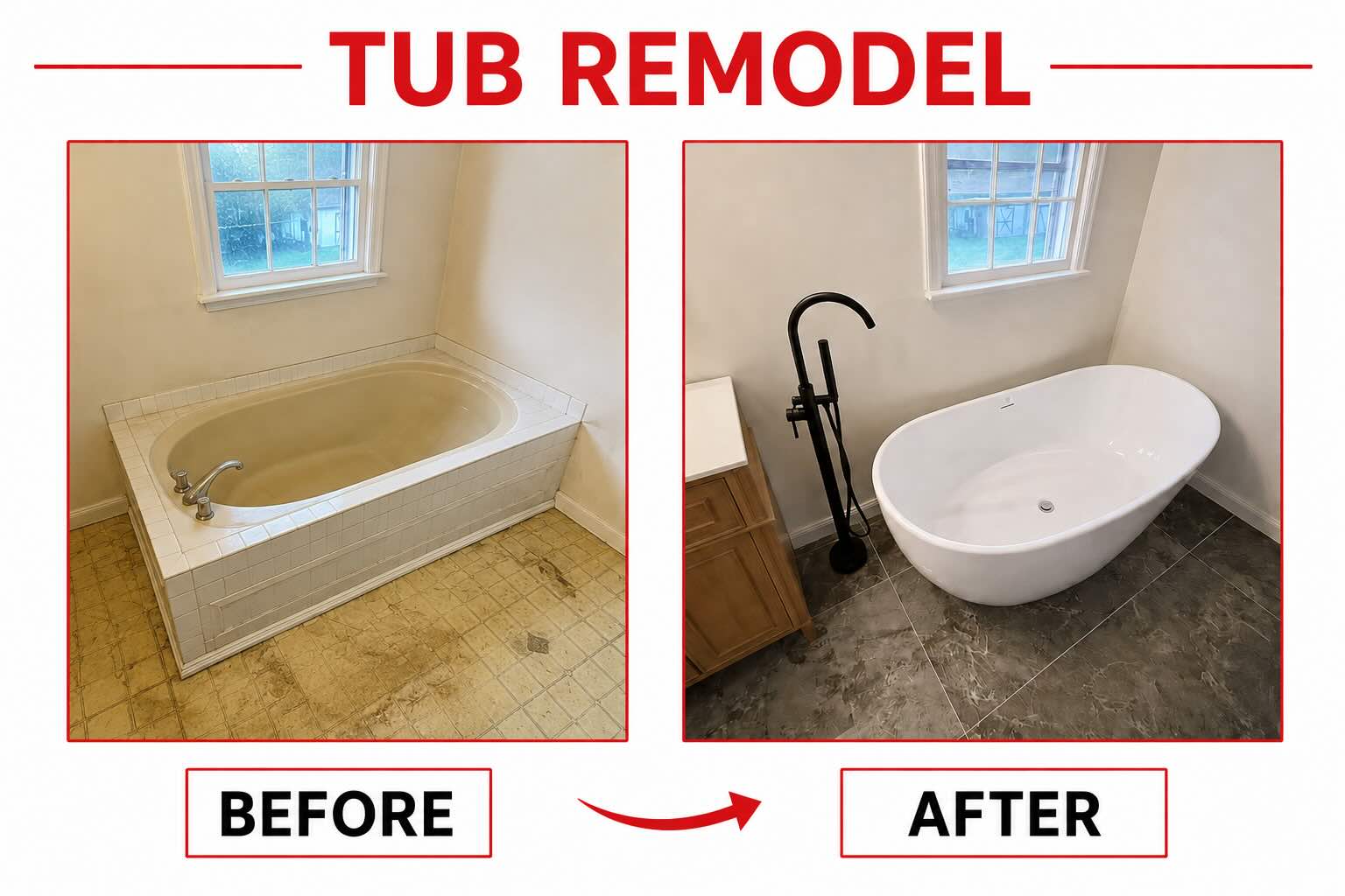 Tub & Bathroom Remodel